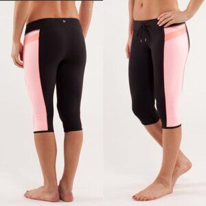 lululemon athletica Black and Pink Leggings